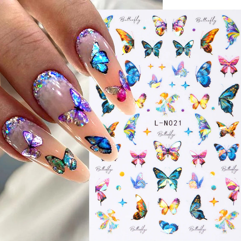 Butterfly Nail Stickers N021
