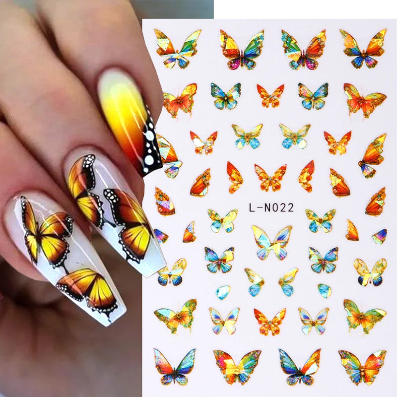 Butterfly Nail Stickers N022