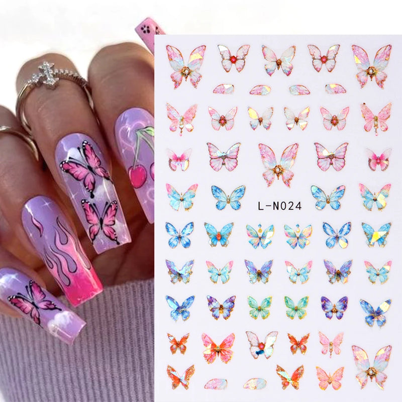 Butterfly Nail Stickers N024