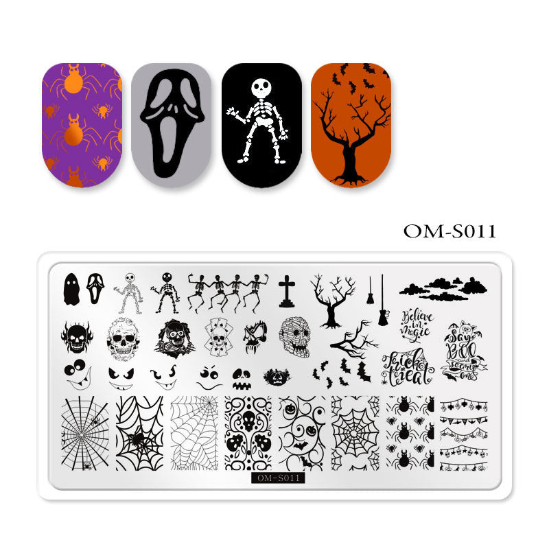 Halloween Nail Stamping Plate